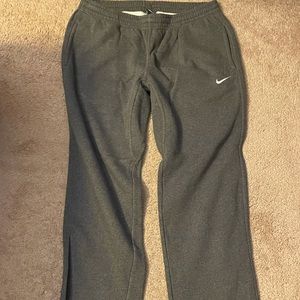 Dark Gray Nike fleece pants (open bottom)size: XXL